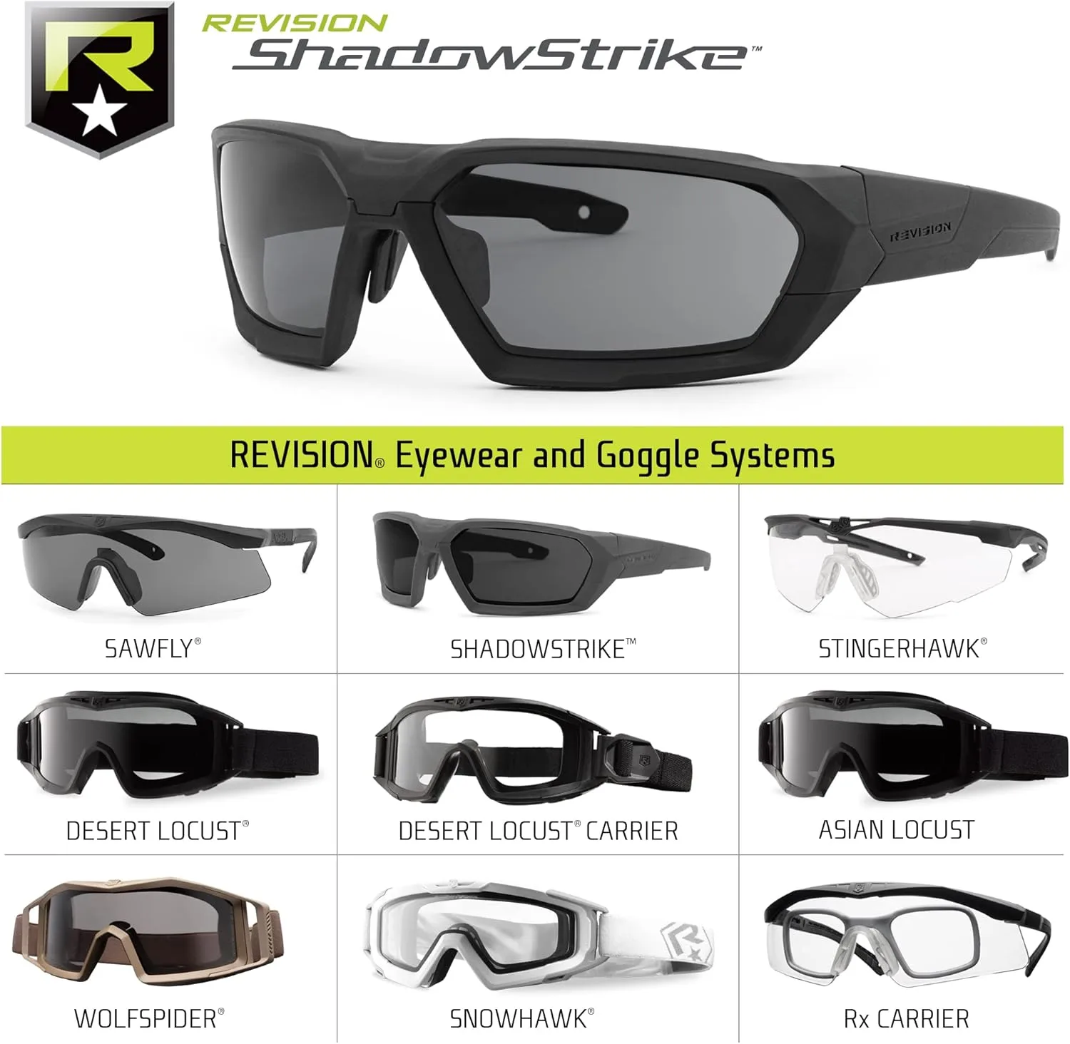REVISION MILITARY ShadowStrike Tactical Ballistic Sunglasses