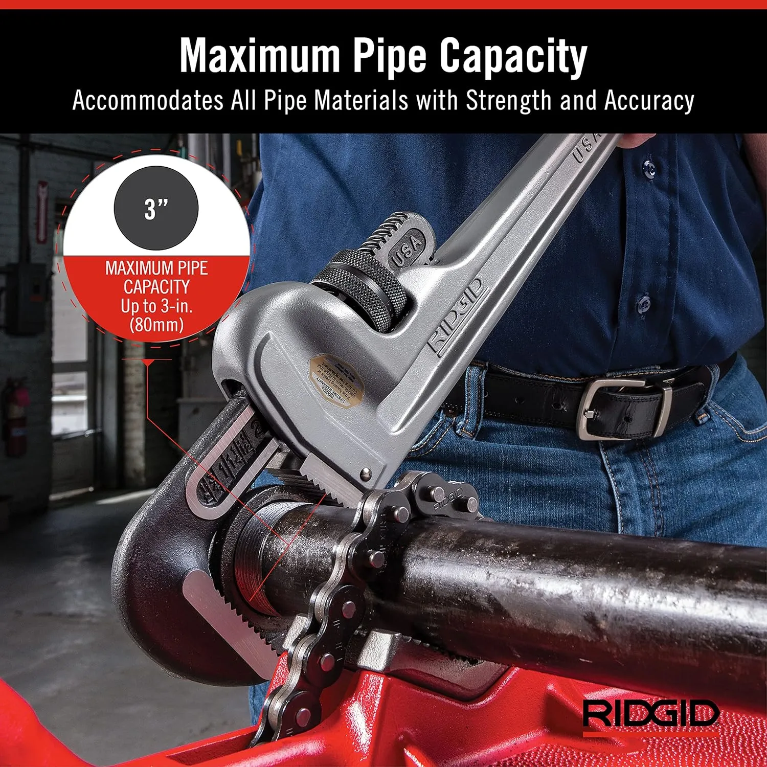 RIDGID 15682 Model 300 Power Drive Complete, 38 RPM Pipe Threading Machine and 1/2-Inch to 3/4-Inch & 31105 Model 824