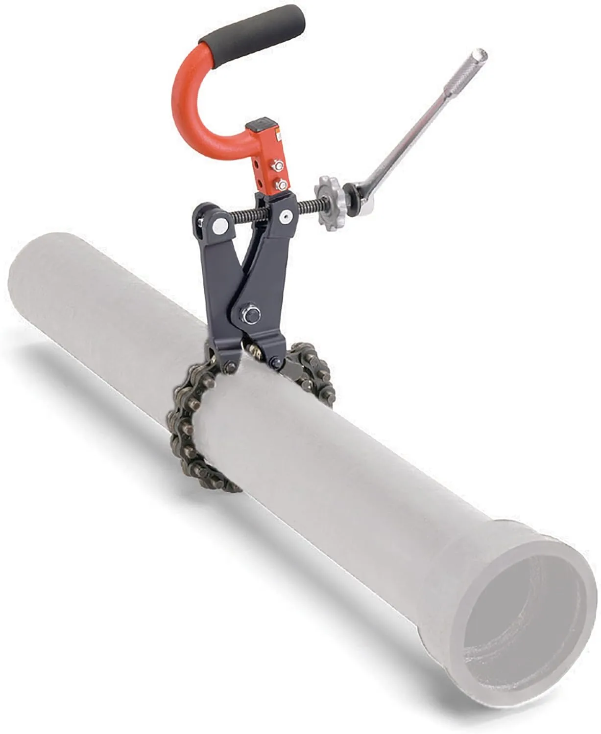 RIDGID 69982 Model 226 In-Place Soil Pipe Cutter, 1-1/2-inch to 6-inch Chain Pipe Cutter,Black/Red, Small Tools