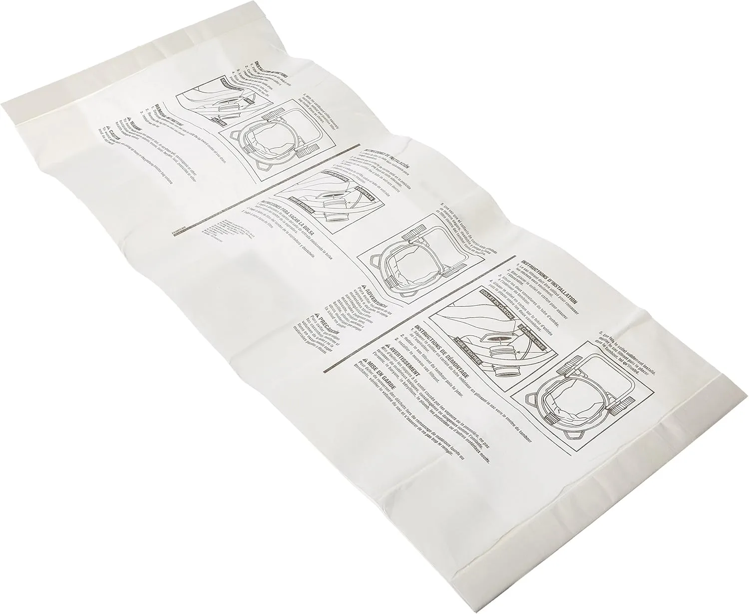 RIDGID - 23743 High Efficiency, Dry Pickup Dust Bags for 12 - 16 Gallon Wet / Dry Vacuums (2 Pack) 0 Dust Bags