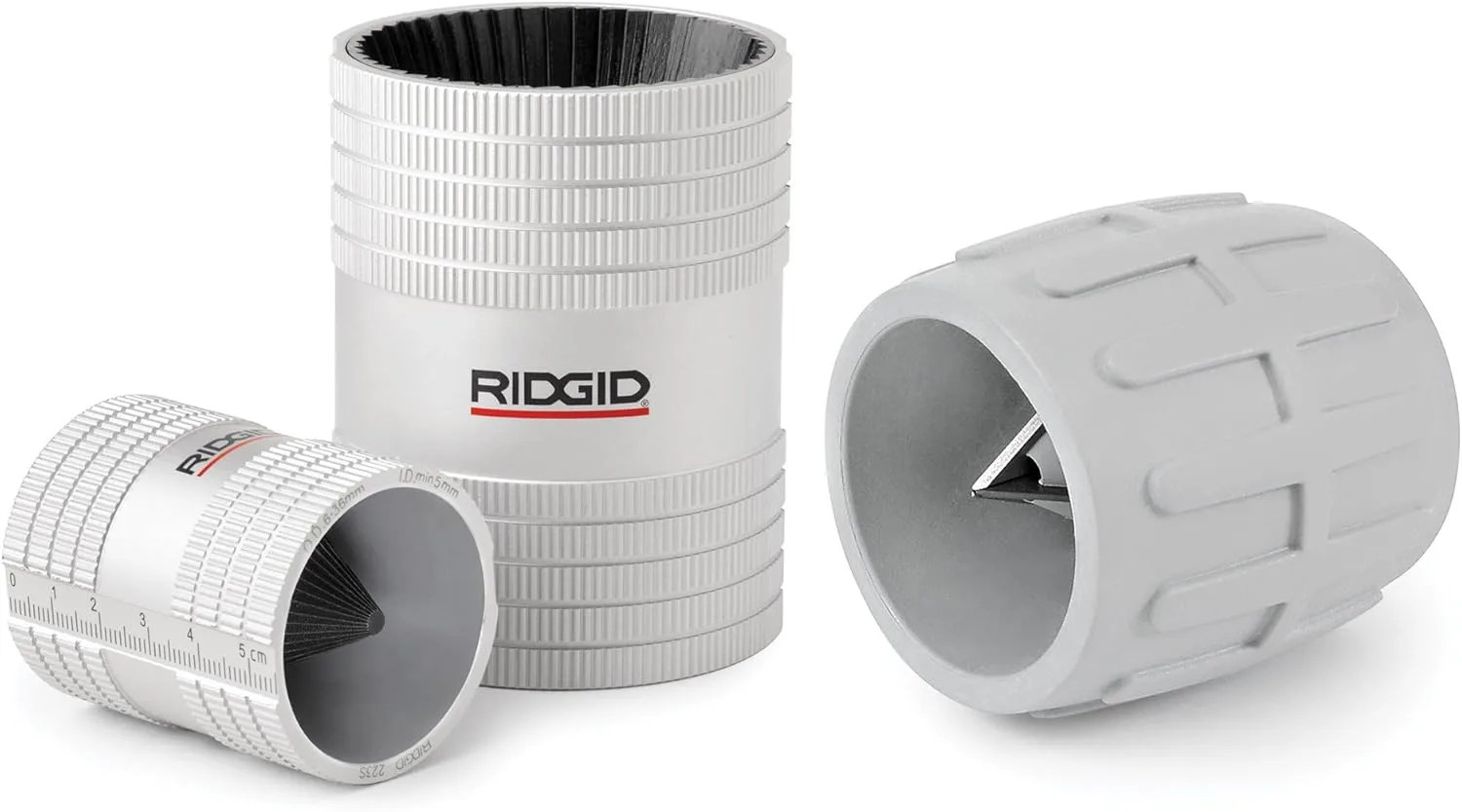 Ridgid 29993 227S Stainless Steel Pipe Reamer Tool, 1/2-inch to 2-inch Inner/Outer Reamer, Chrome, Small Small Reamer Tool