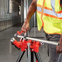 RIDGID 31005 Model 8 Heavy-Duty Straight Pipe Wrench, 8-inch Plumbing Wrench, Small, Red