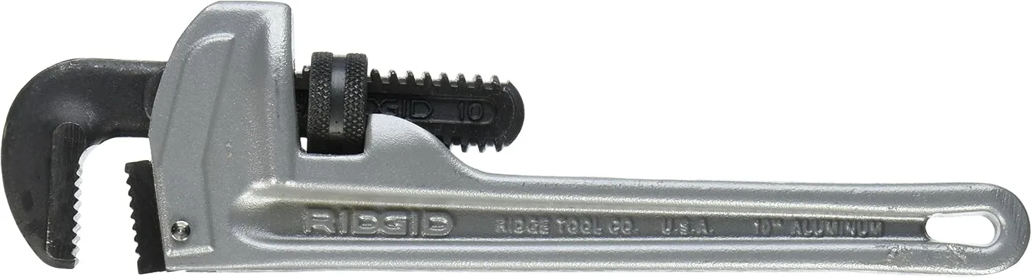 RIDGID 31090 10" Aluminum Straight Pipe Wrench - Model 810