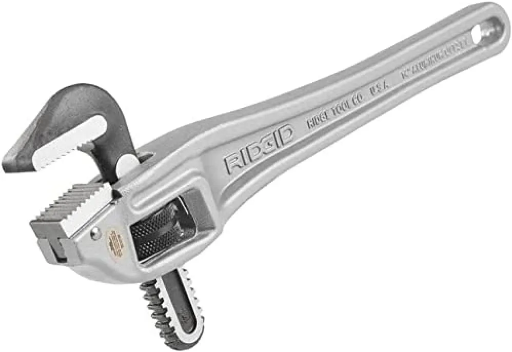 Ridgid 31120 model 14 Aluminum Offset Pipe Wrench, 14" Plumbing Wrench Durability