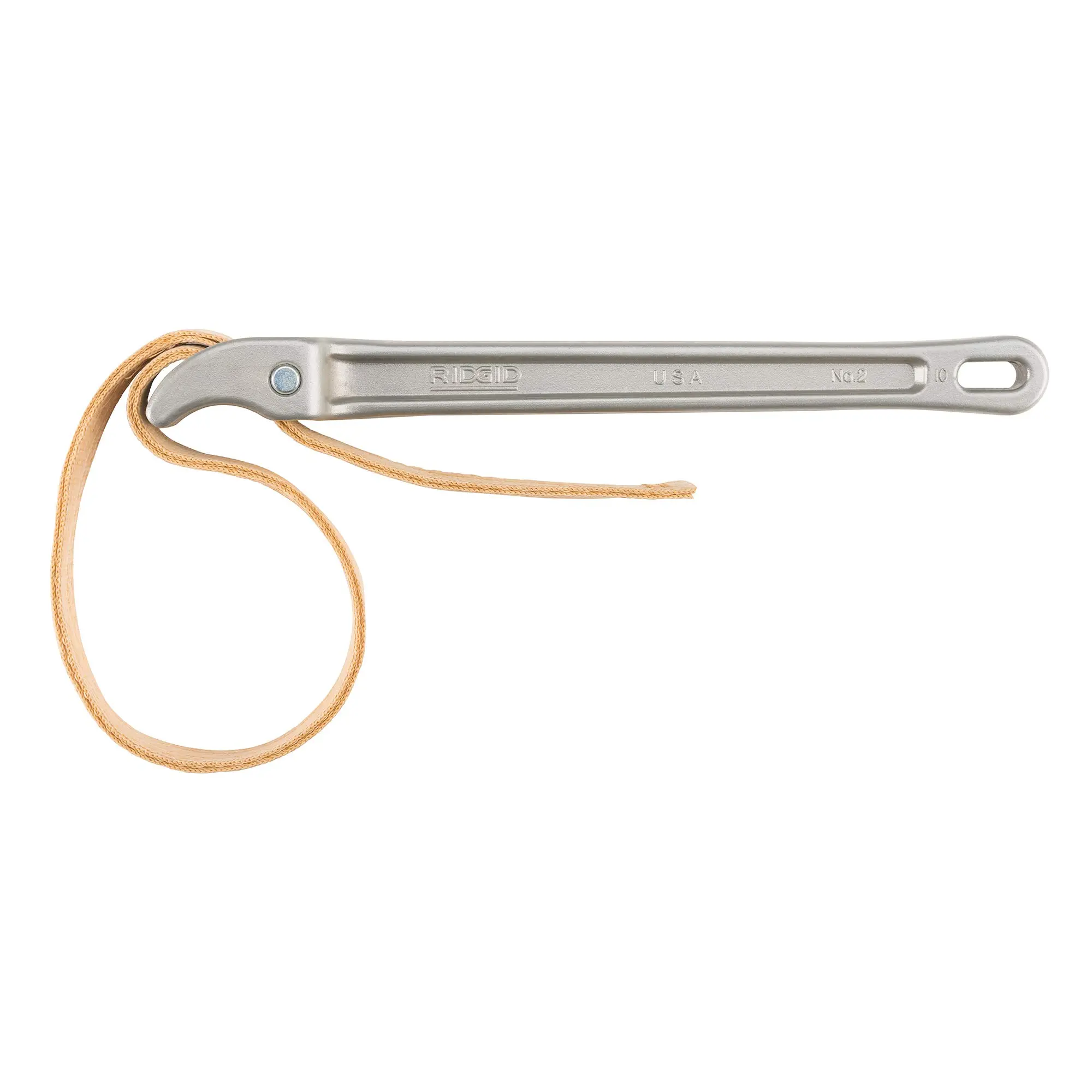 RIDGID 31350 #2 Aluminum Strap Wrench, 2-inch Capacity Adjustable Strap Wrench