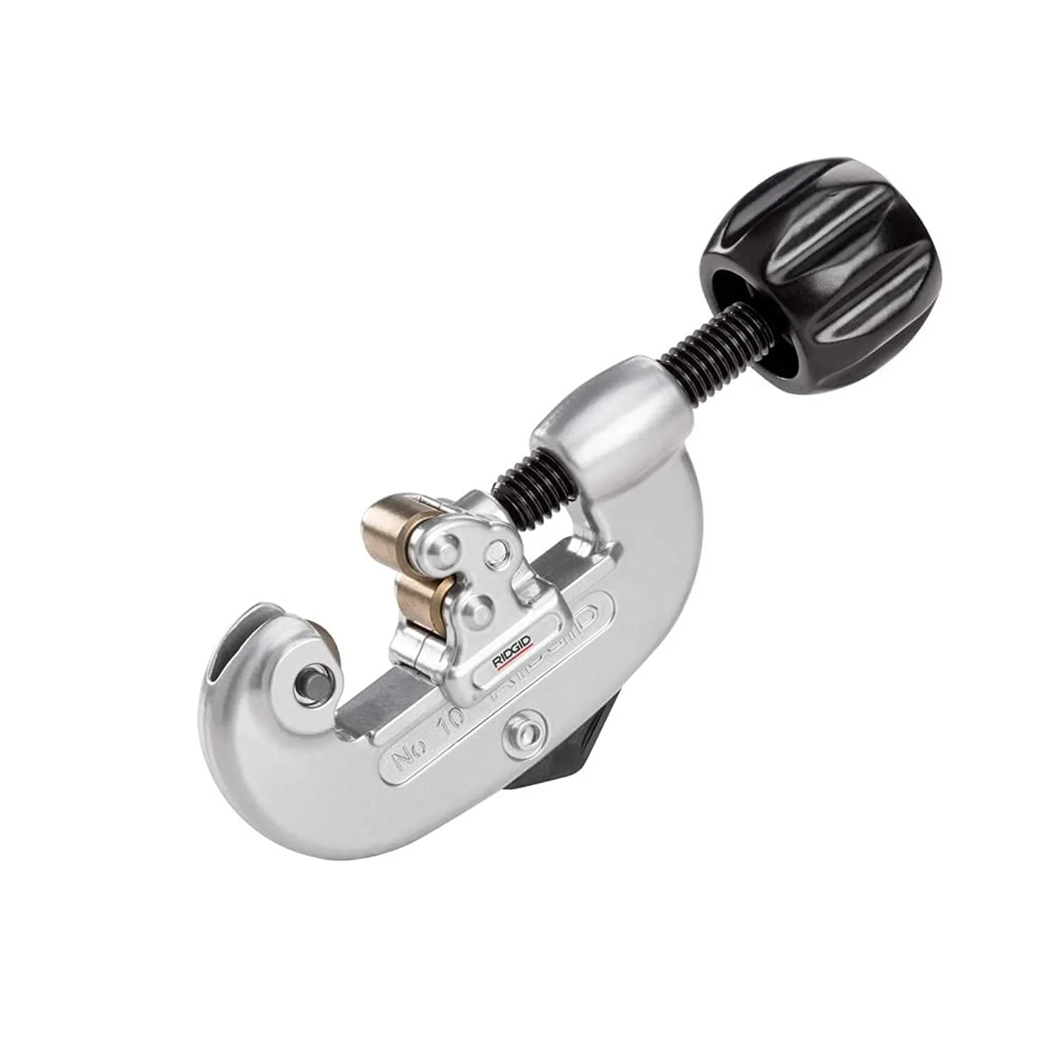 RIDGID 32910 Model 10 Screw Feed Tubing Cutter, 1/8-inch to 1-inch Tube Cutter Small Silver/Black
