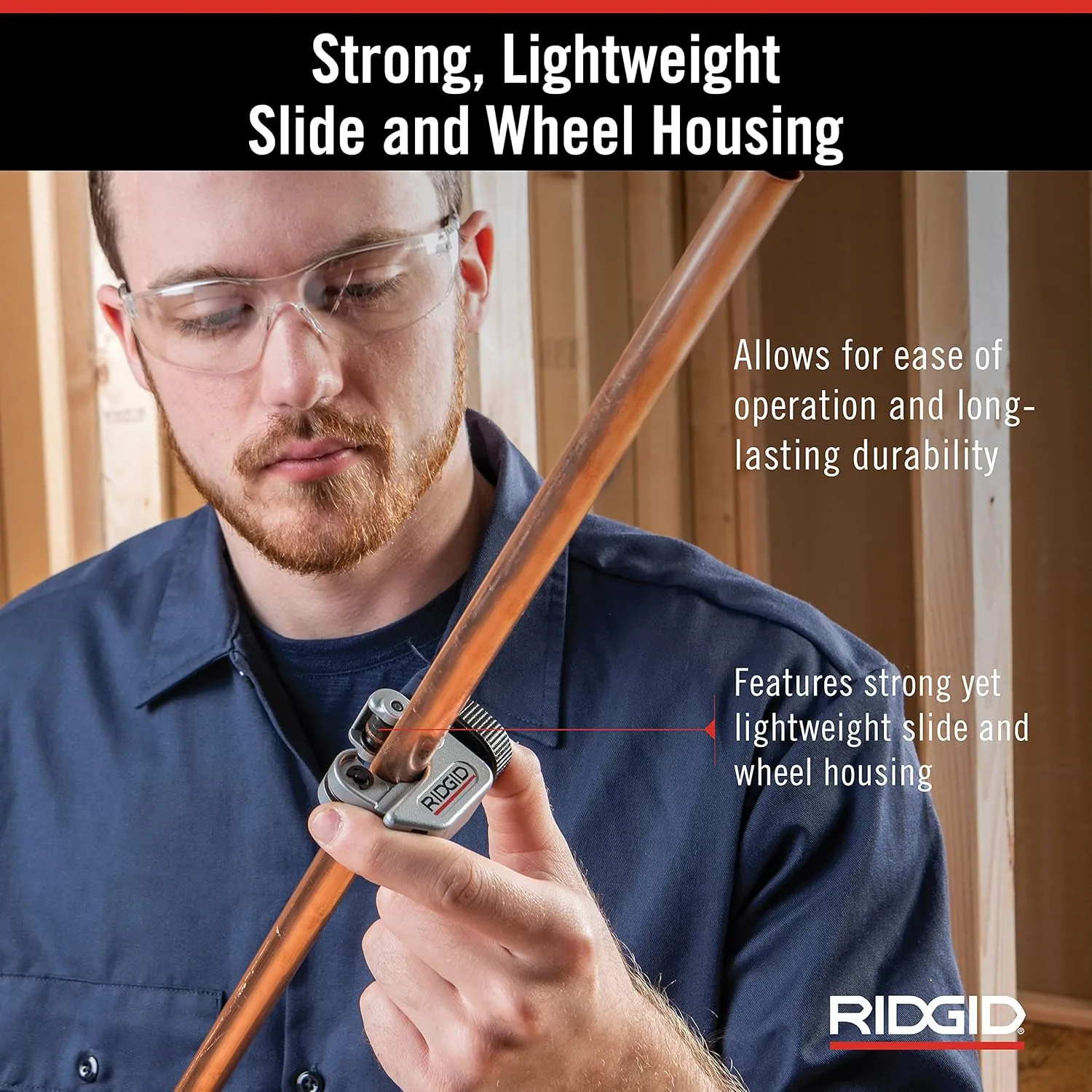 RIDGID 32975 Model 103 Close Quarters Tubing Cutter, 1/8-inch to 5/8-inch Tube Cutter , Silver , Small Small Cutter
