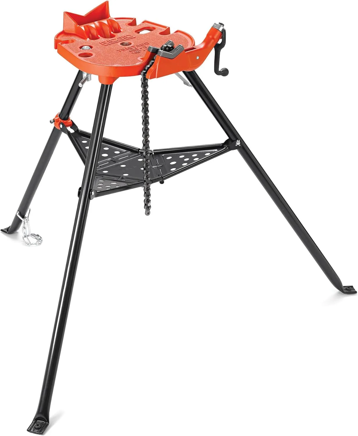 RIDGID 36273 460-6 TRISTAND Chain Vise and RIDGID 10883 Model 418 Oiler with Premium Thread Cutting Oil Chain Vise