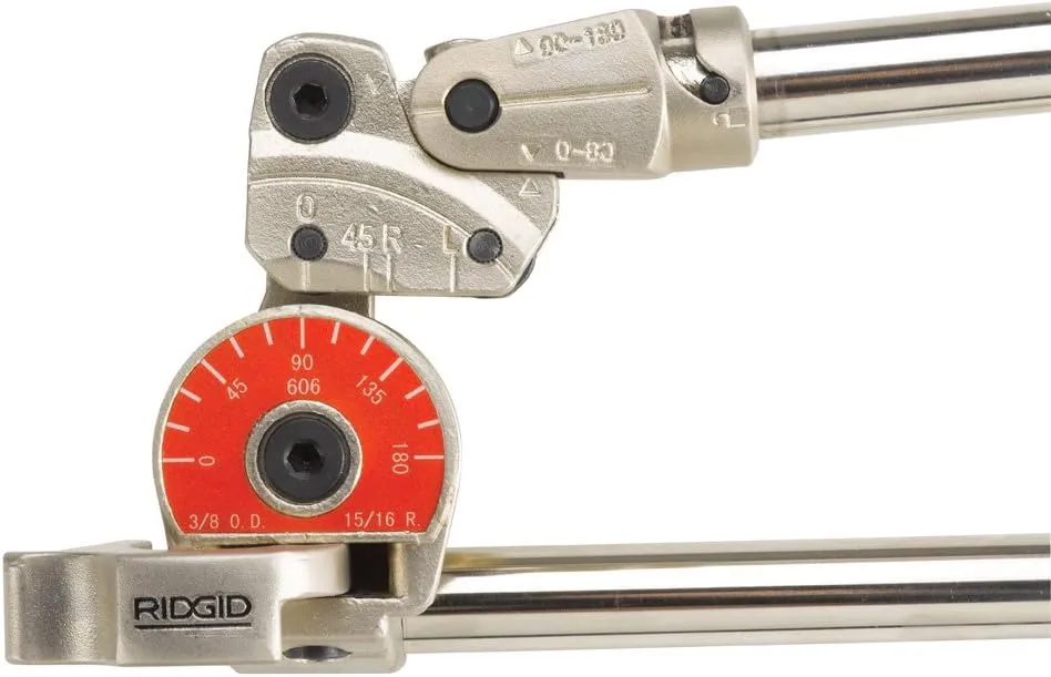 RIDGID 38048 Heavy-Duty Pipe Bender (1/2") and Tubing Cutter — Bender + Tubing Cutter, Silver