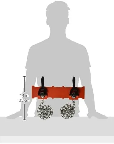 RIDGID 40220 461 Straight Pipe Welding Vise, 1/2-inch to 8-inch Pipe Welding Clamp,Red,Small