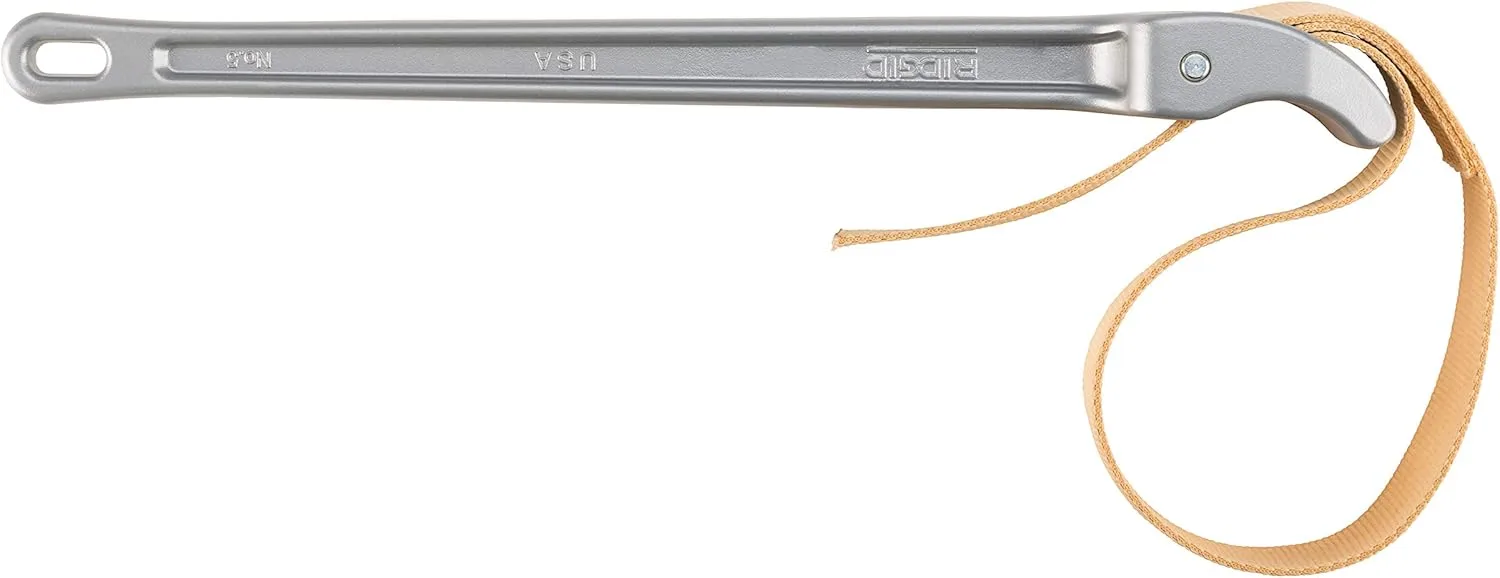 RIDGID 5-Inch 31360 and 2-Inch 31350 Capacity Adjustable Strap Wrenches Bundle Wrench + Strap Wrench