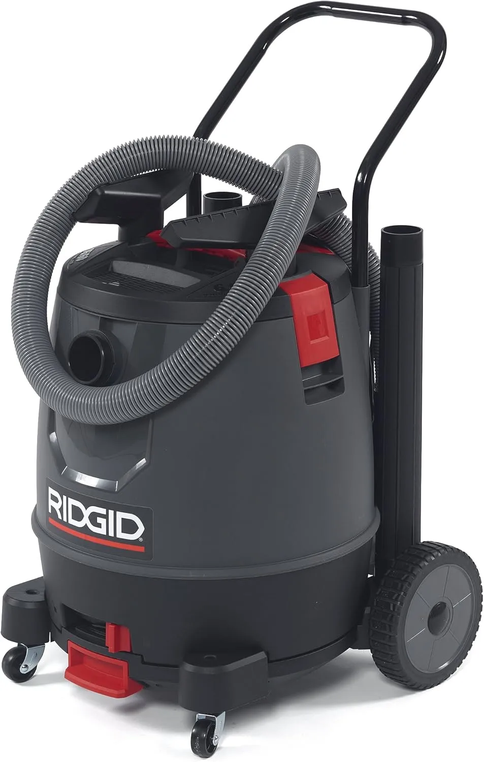 RIDGID 50338 1650RV Motor-on-Bottom Wet Dry Vacuum, 16-Gallon Shop Vacuum with Cart, 6.5 Peak HP Motor, Large Wheels
