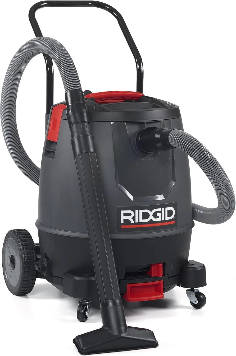 RIDGID 50338 1650RV Motor-on-Bottom Wet Dry Vacuum, 16-Gallon Shop Vacuum with Cart, 6.5 Peak HP Motor, Large Wheels