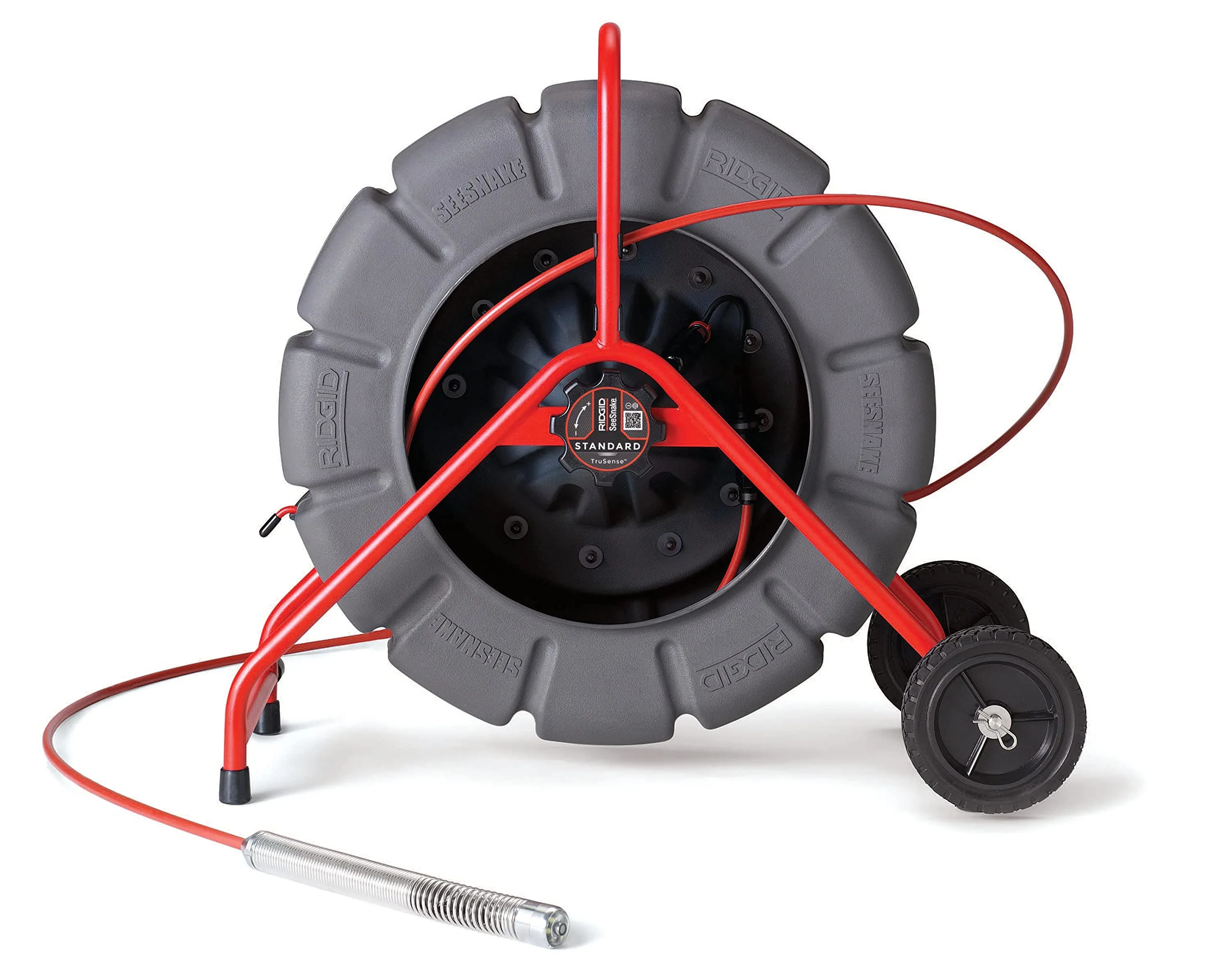 RIDGID 63603 200' Standard SeeSnake Self Leveling TruSense Sewer Camera Reel, Sewer Inspection