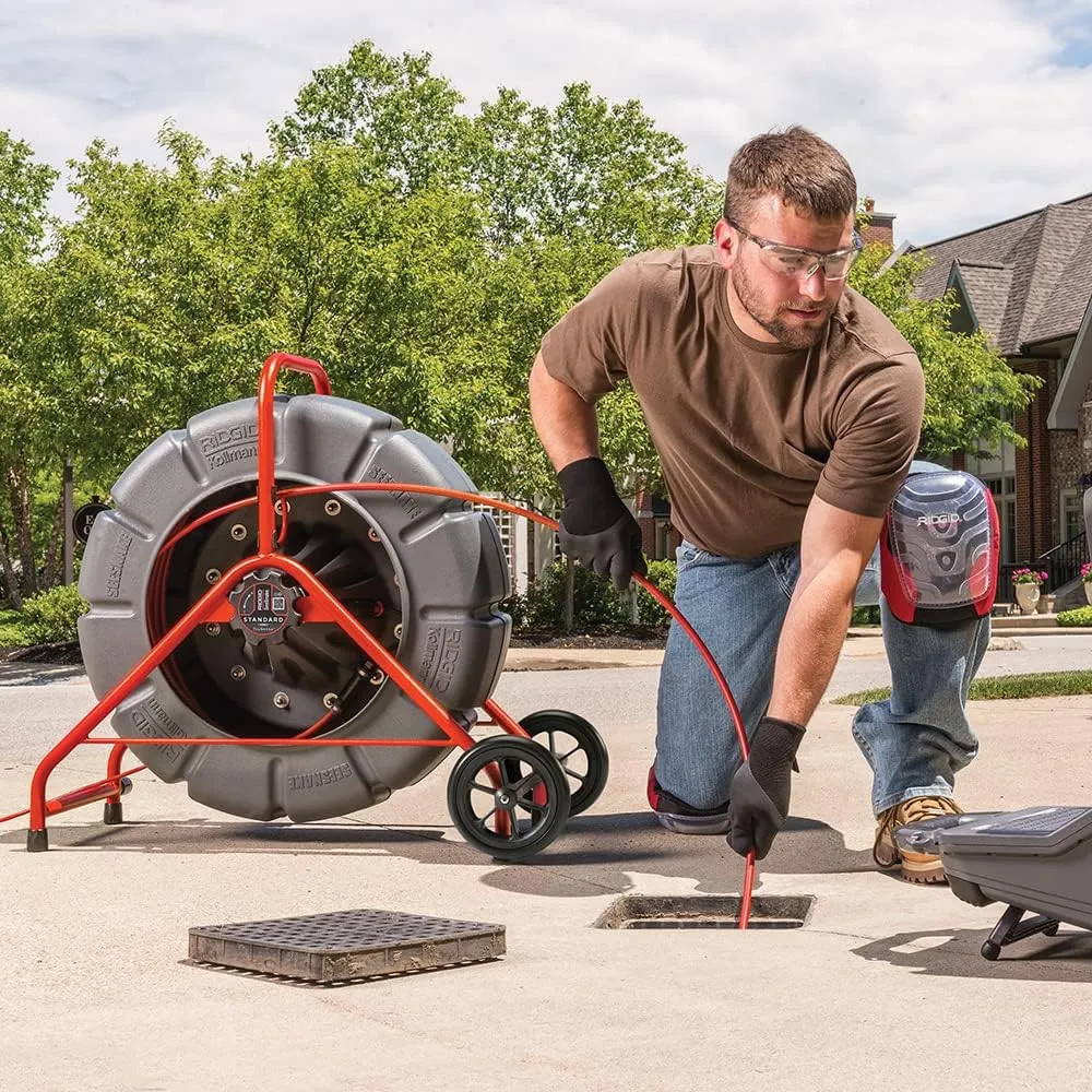 RIDGID 63603 200' Standard SeeSnake Self Leveling TruSense Sewer Camera Reel, Sewer Inspection