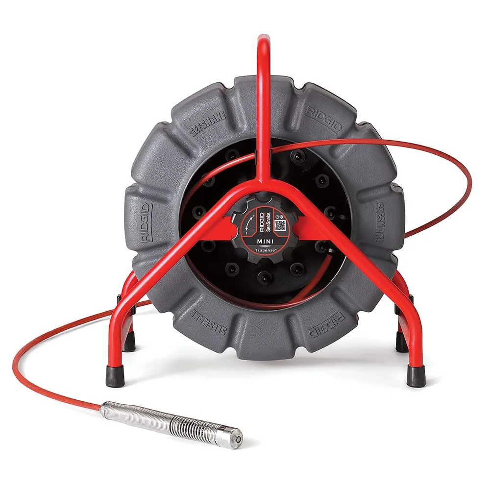 RIDGID 63628 200' Mini SeeSnake Self Leveling TruSense Sewer Camera Reel