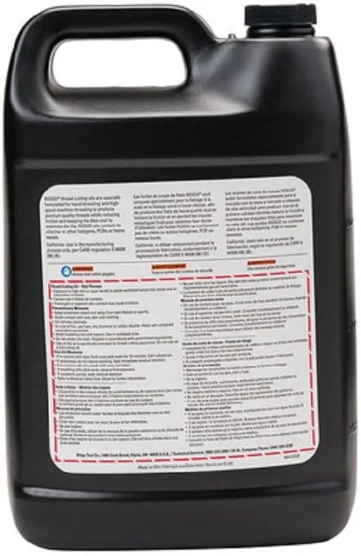 RIDGID 74012 Extreme Performance Thread Cutting Oil, 1 Gal, Halogen, PCB and Chlorine-Free