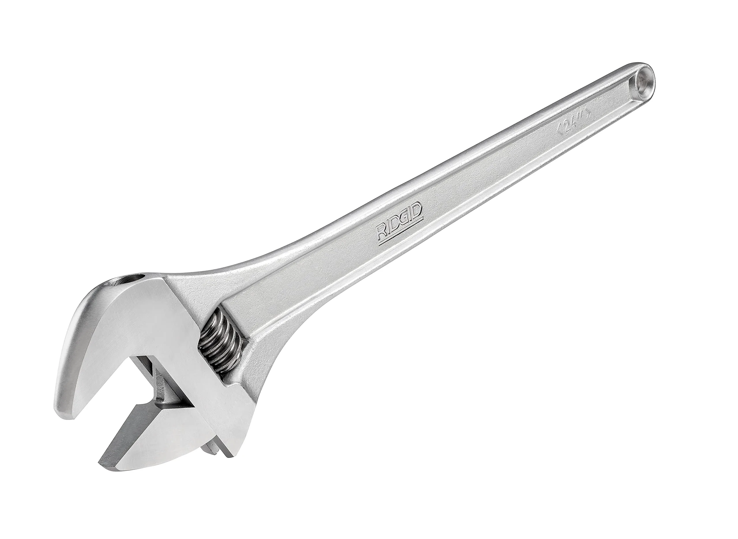 RIDGID 86932 774 Adjustable Wrench, 24-inch Large Adjustable Wrench for Metric and SAE, Silver