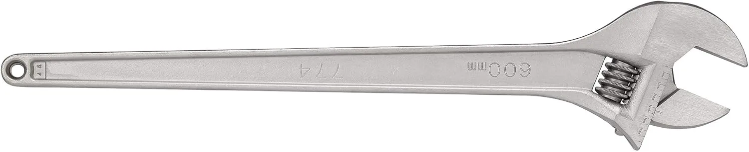 RIDGID 86932 774 Adjustable Wrench, 24-inch Large Adjustable Wrench for Metric and SAE, Silver