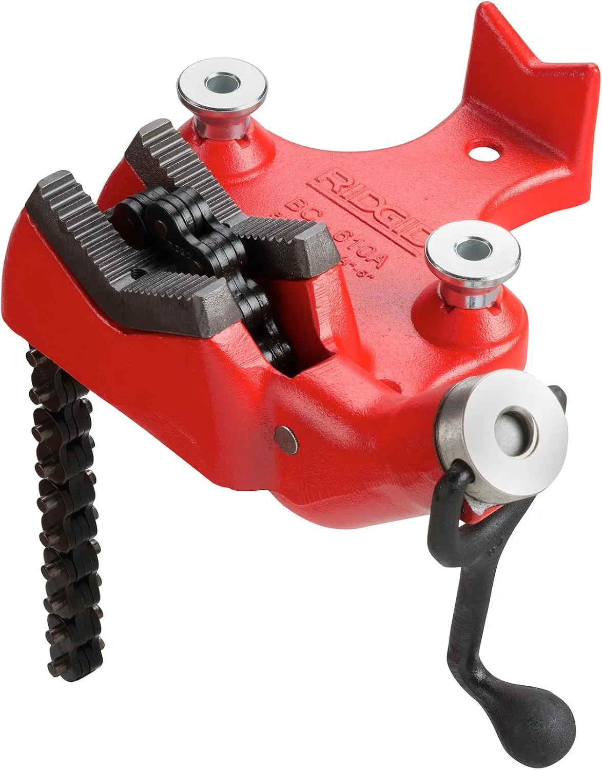 RIDGID Bench Chain Vises Bundle - BC610 Model Holds 1/4-6" Pipe & BC410 Model Holds 1/8-4" Pipe Modern + Top Screw Bench