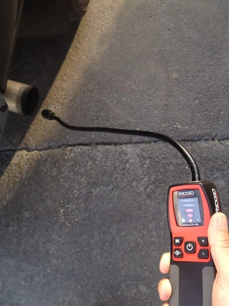 RIDGID 36163 CD-100 Micro Combustible Gas Handheld Diagnostic Detector with 16" Flexible Probe and Visual, Audible