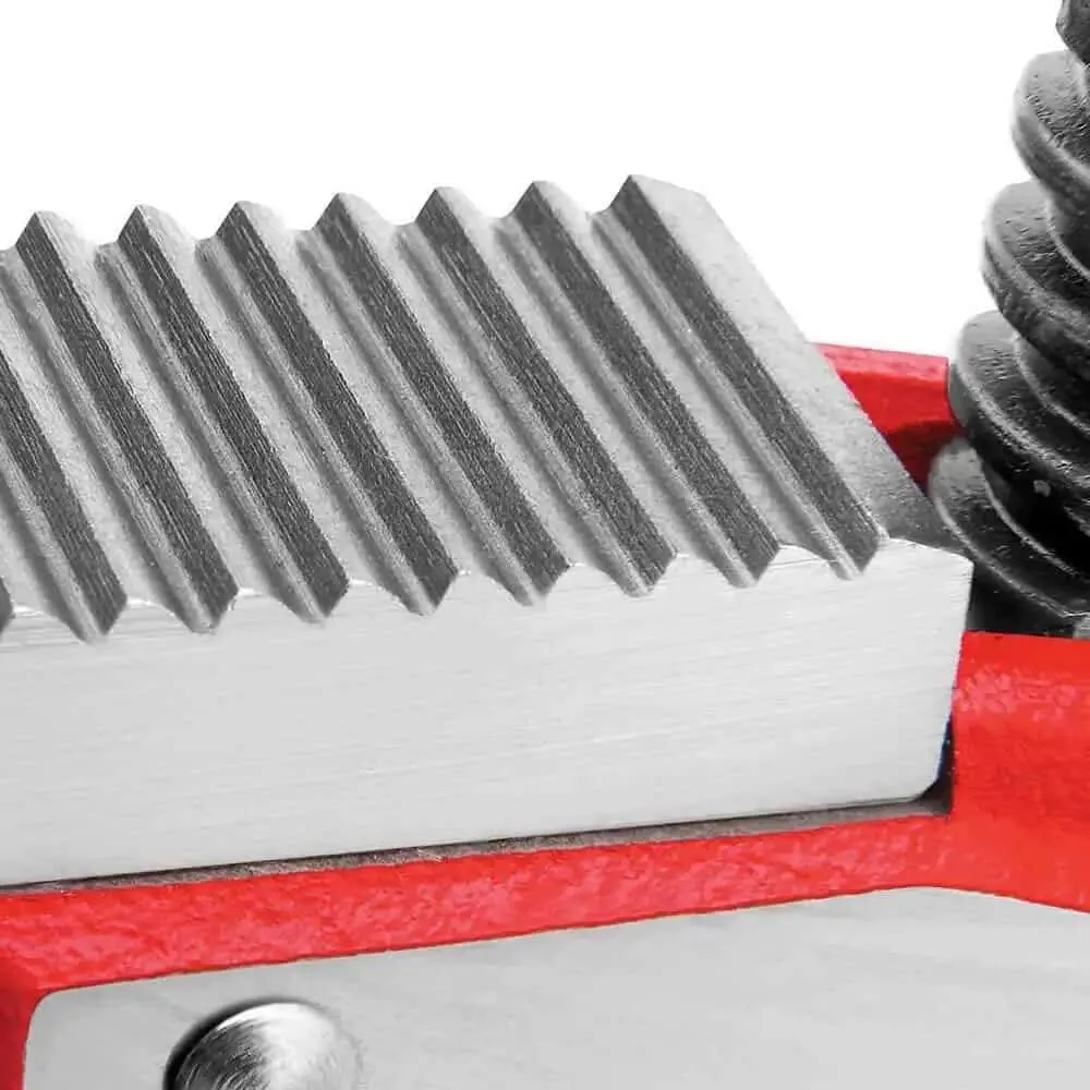 RIDGID 31305 Model E-110 9.5" Offset Hex Jaw Pipe Wrench, Red, Made in The USA & 31015 Heavy-Duty Straight Pipe Wrench