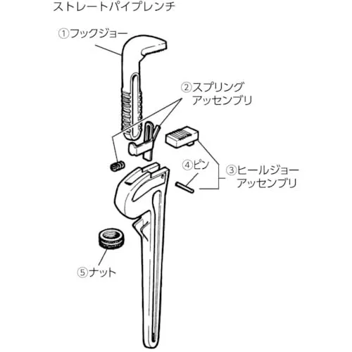 Heel Jaw w/Pin, For Ridgid Model# 31045