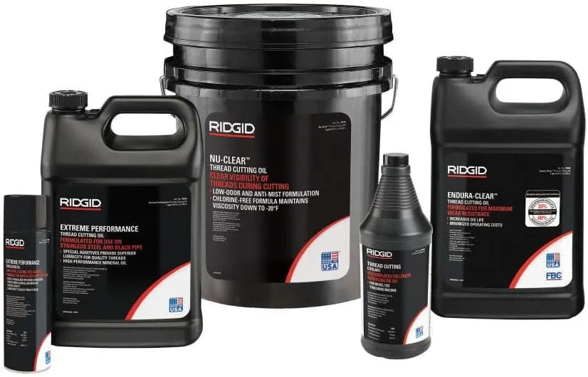 RIDGID 41575 Nu-Clear Threading Oil, 5-Gallon