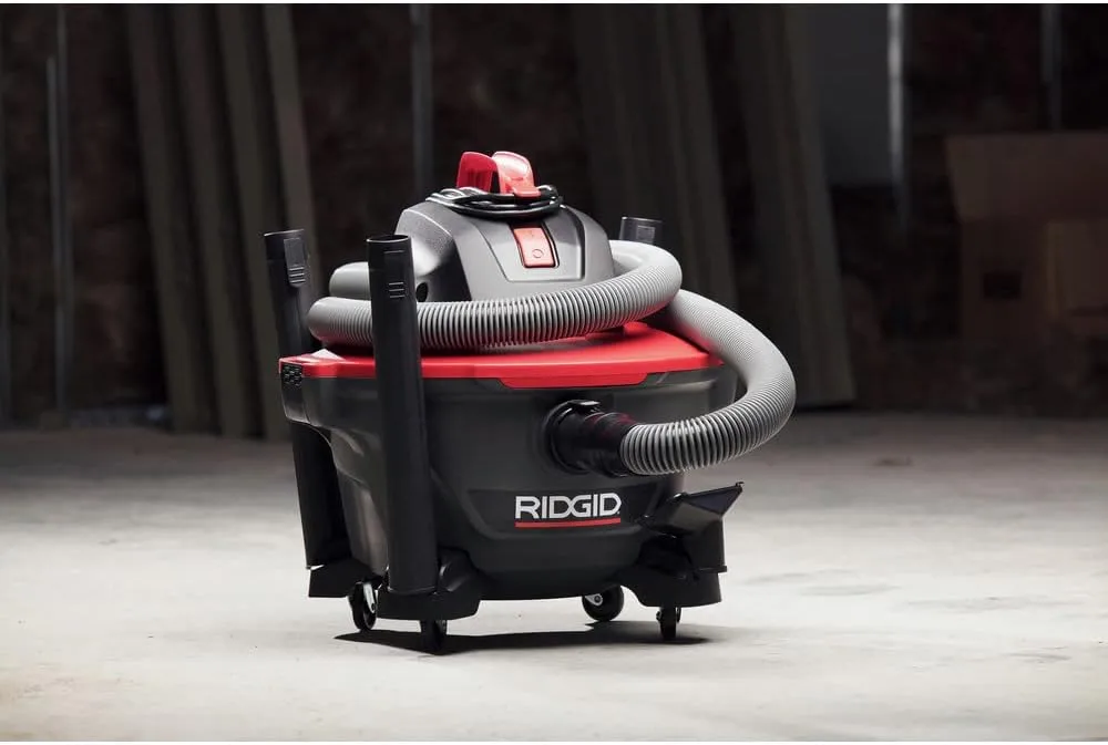 RIDGID 62698 RT0600 NXT 6-Gal. Wet Dry Shop Vacuum with Casters, 4.25 Peak HP Motor, and Pro Locking Hose
