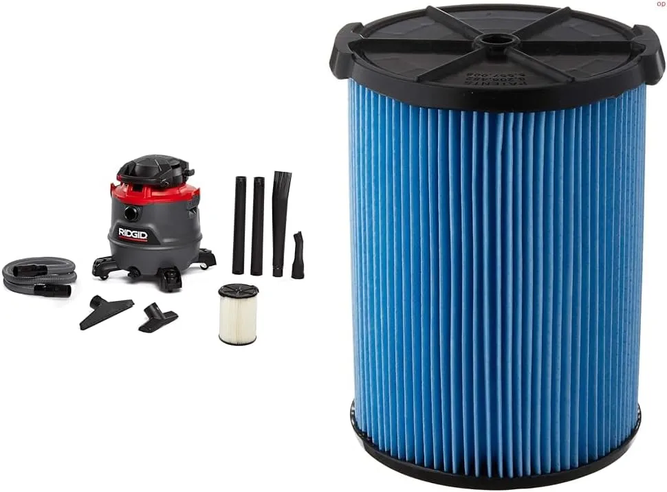 RIDGID 16 Gallon RT1600 Wet Dry Vacuum Model 3-Layer Pleated Paper Vacuum Filter for 5-20 Gallon Vacuums VACUUM_CLEANER
