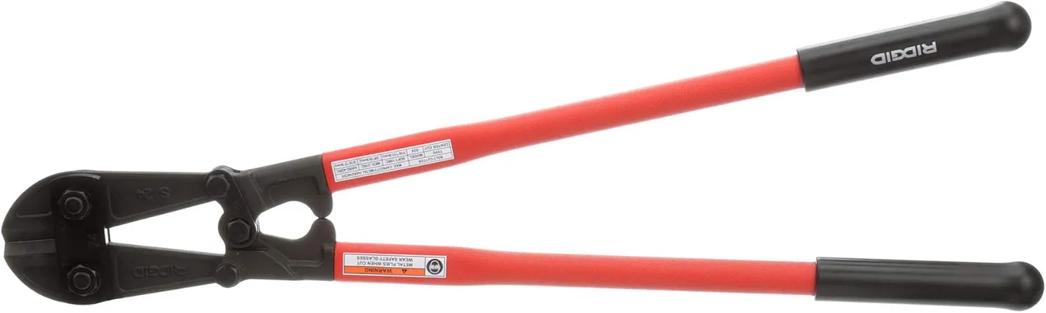 RIDGID 14223 Model S24 Bolt Cutter and KNIPEX 7401250SBA High Leverage Diagonal Cutters Cutter + Cutters (7401250SBA)