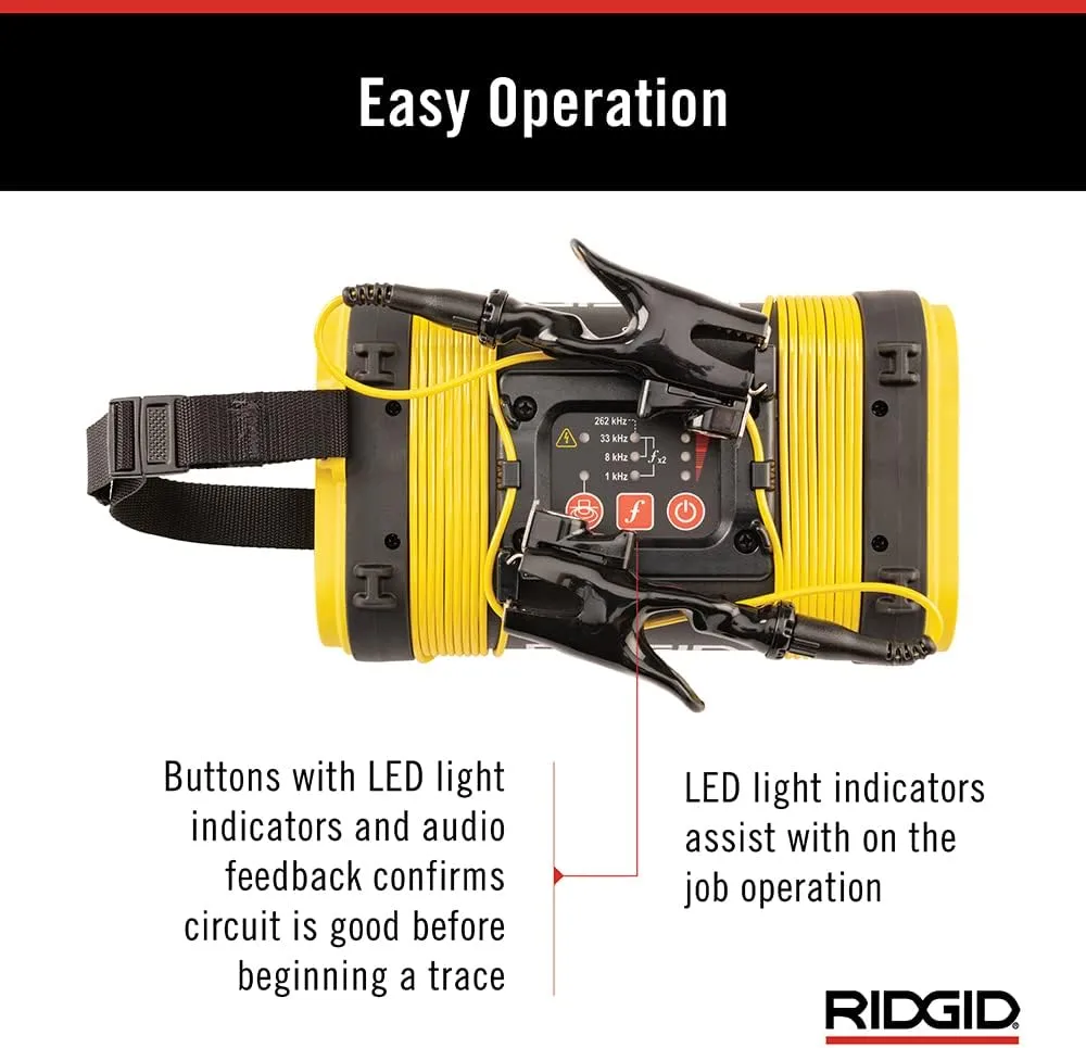 RIDGID 21898 SeekTech ST-305 Line Transmitter, Line Tracer and Underground Line Locator,Yellow,Small