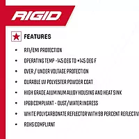 RIGID Industries 1" x 2" 65° - DC Scene Light - Black