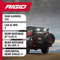 RIGID Industries 2x2 115° DC Scene Light - Black