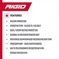 RIGID Industries 2x2 115° DC Scene Light - Black