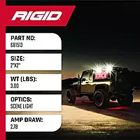 RIGID Industries 2x2 115° DC Scene Light - Black