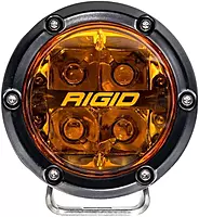RIGID INDUSTRIES 36123-360 Series 4 Inch Spot with Amber PRO Lens and Back Lighting | Pair