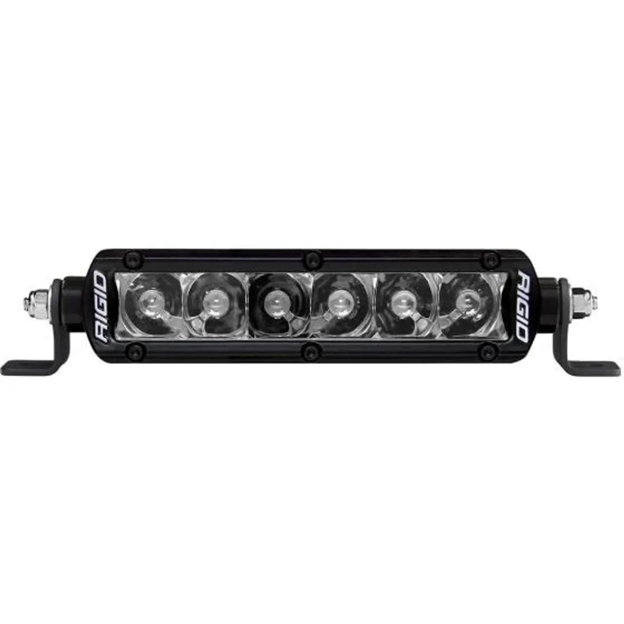 RIGID Single Row - Series PRO 6" SPOT Midnight (Blacked Out Circuit Boards and Chrome Reflectors)