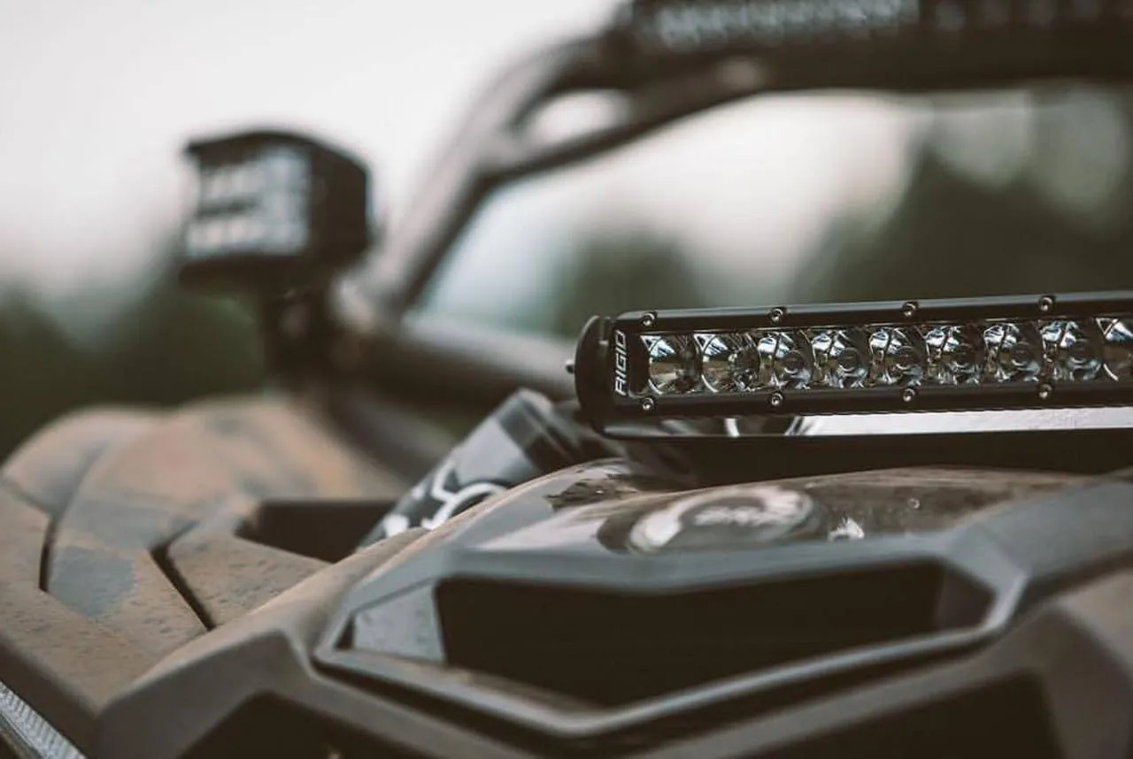 RIGID Single Row - Series PRO 6" SPOT Midnight (Blacked Out Circuit Boards and Chrome Reflectors)