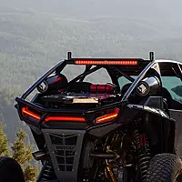 RIGID INDUSTRIES - 901802 Chase Rear Facing, 27 Mode, 5 Color LED Light Bar 28-inch Surface Mount (28 inches)