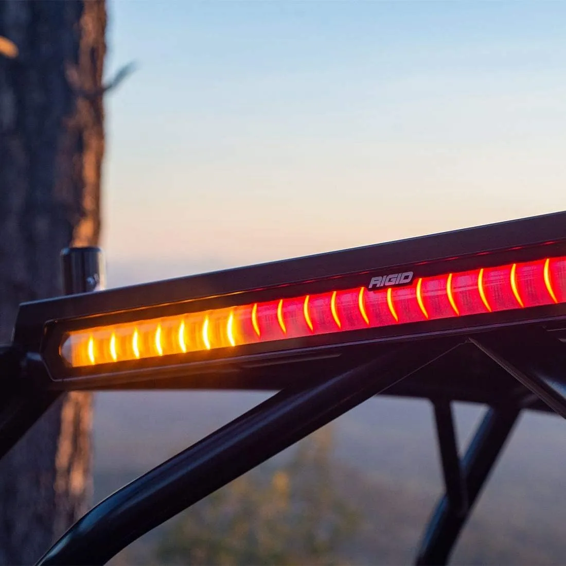 RIGID INDUSTRIES - 901802 Chase Rear Facing, 27 Mode, 5 Color LED Light Bar 28-inch Surface Mount (28 inches)