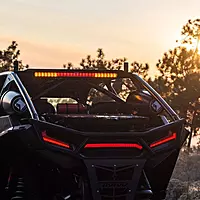 RIGID INDUSTRIES - 901802 Chase Rear Facing, 27 Mode, 5 Color LED Light Bar 28-inch Surface Mount (28 inches)