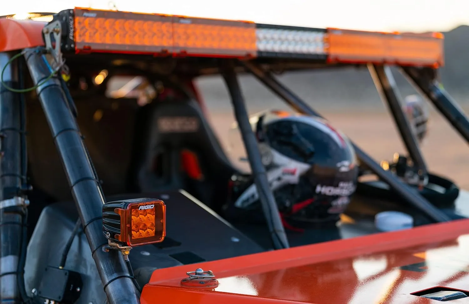 RIGID INDUSTRIES 20252 D-Series Spot with Amber PRO Lens - Pair