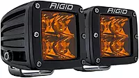 RIGID INDUSTRIES 20252 D-Series Spot with Amber PRO Lens - Pair