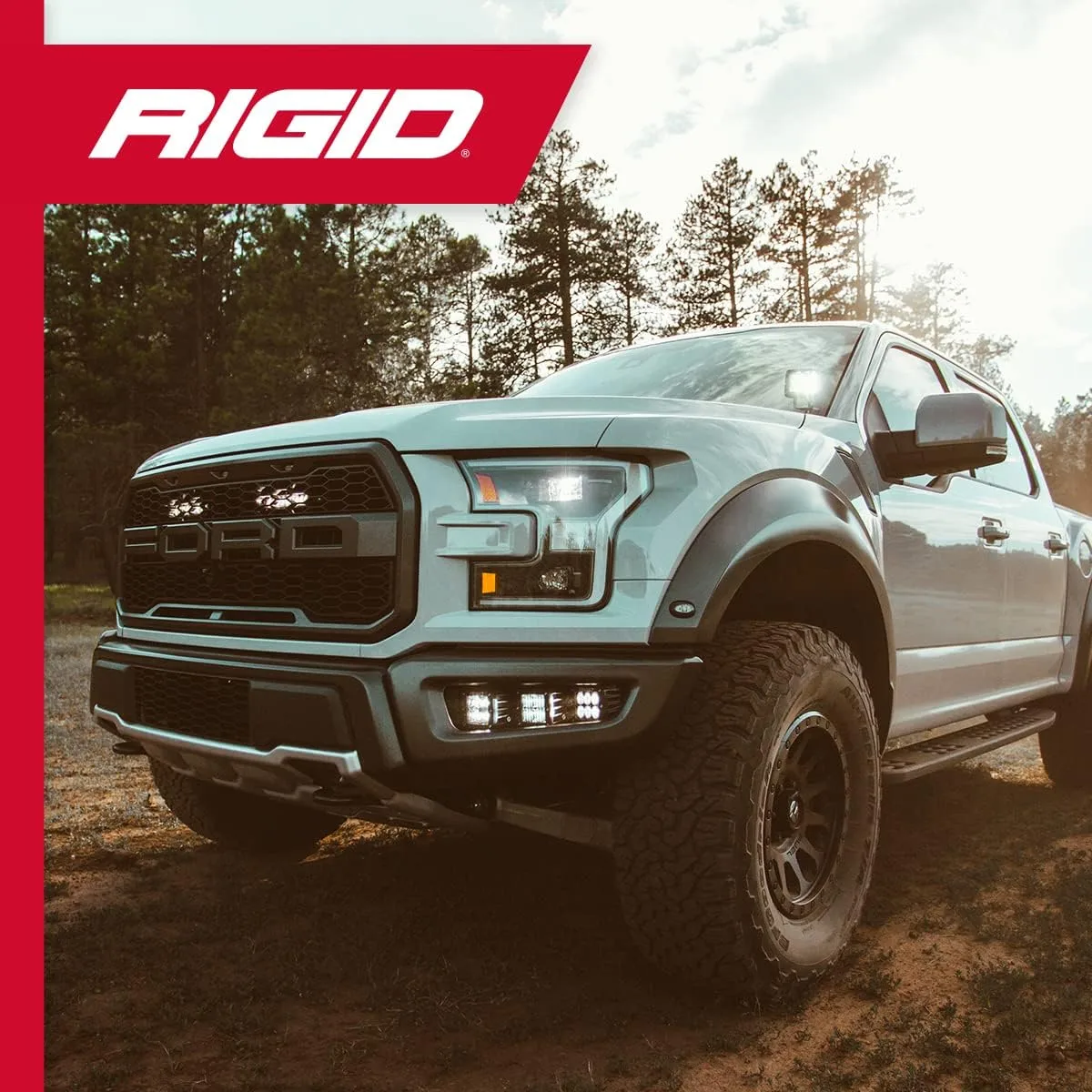 RIGID Industries D-Series PRO Hybrid-Flood LED - Pair - Black