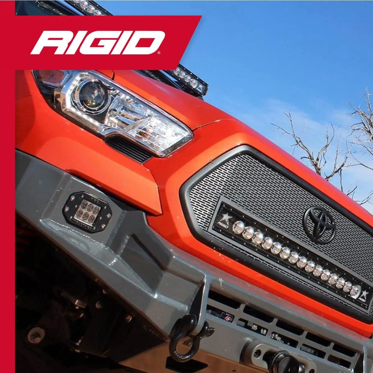 RIGID D-Series PRO Flood Flush Mount LED Lights, Pair