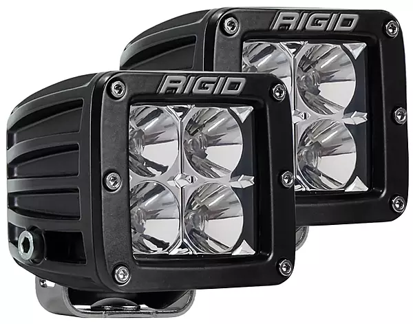 RIGID Industries D-Series PRO Hybrid-Flood LED - Pair - Black