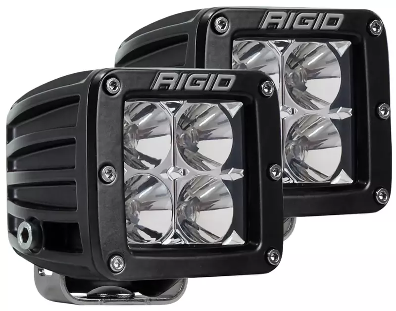 RIGID Industries D-Series PRO Hybrid-Flood LED - Pair - Black