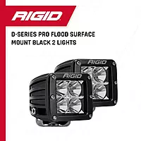 RIGID Industries D-Series PRO Hybrid-Flood LED - Pair - Black