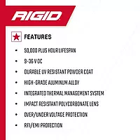 RIGID Industries D-Series PRO Hybrid-Flood LED - Pair - Black